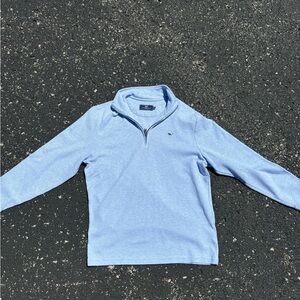Vineyard vines baby blue quarter zip